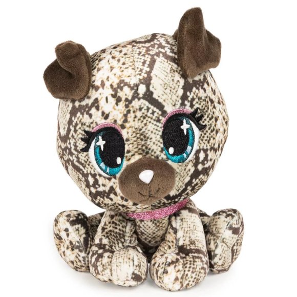 P.Lushes Designer Fashion Pets Bella Boa Dog Premium Stuffed Animal Plush, 6" - Picture 1 of 4